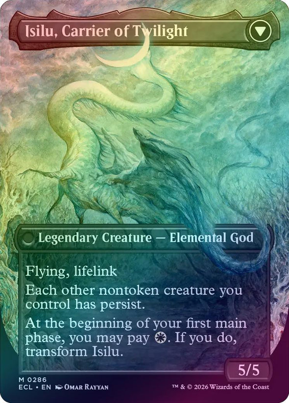 Eirdu, Carrier of Dawn // Isilu, Carrier of Twilight - Borderless (Foil) (ECL)