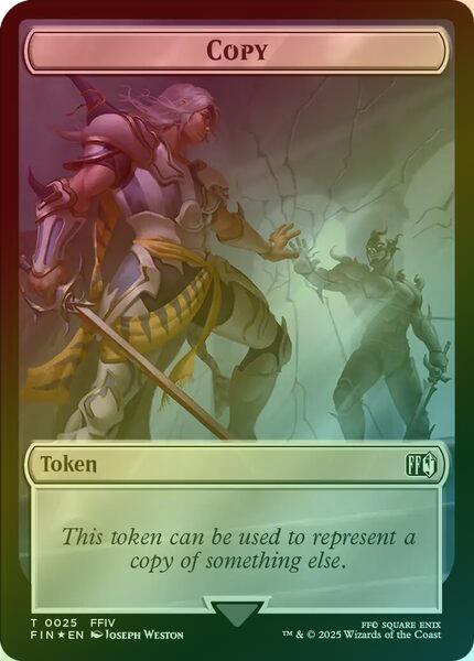 Copy (025) // Moogle (034) Token (Surge Foil) (TFIN)