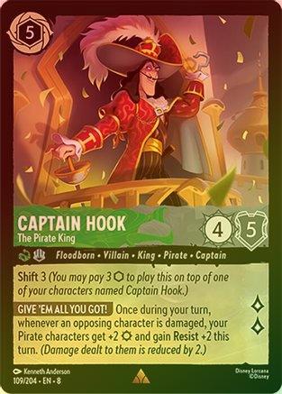 Captain Hook (The Pirate King) - 109/204 - Rare (Foil)