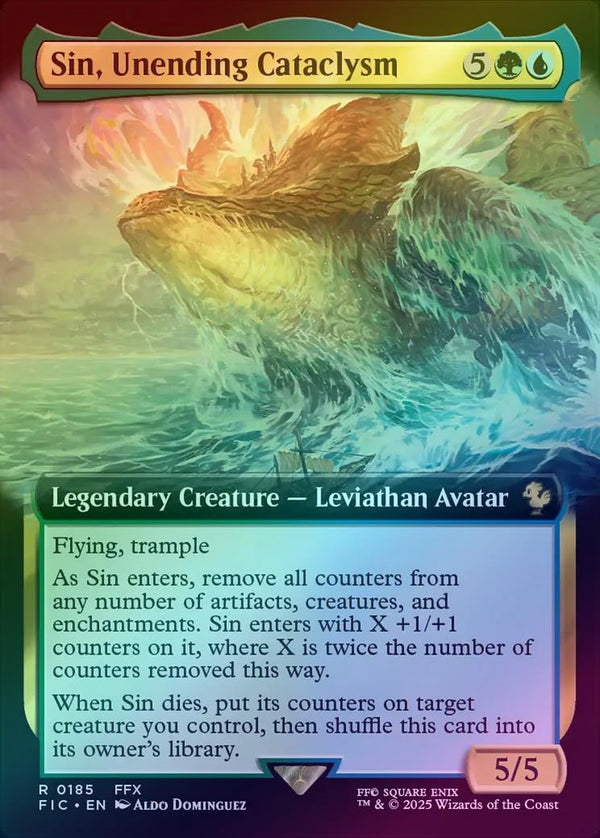 Sin, Unending Cataclysm - Extended Art (Foil) (FIC)