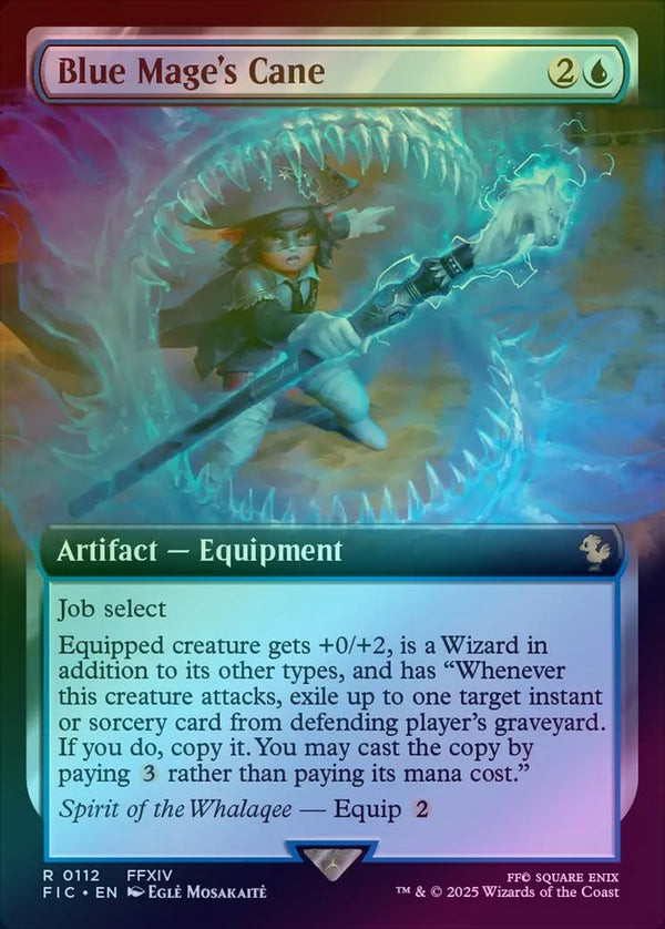 Blue Mage's Cane - Extended Art (Foil) (FIC)