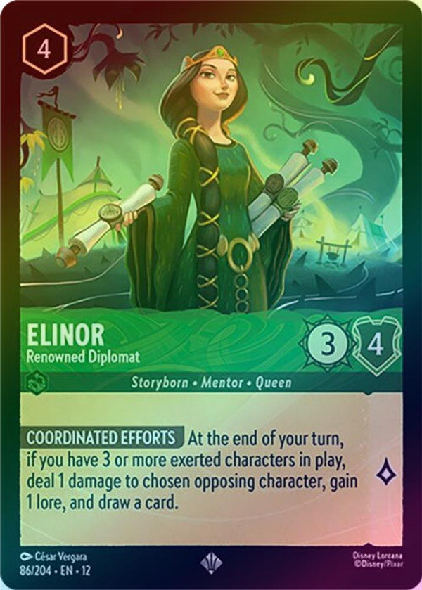 Elinor (Renowned Diplomat) - 86/204 - Super Rare (Foil)
