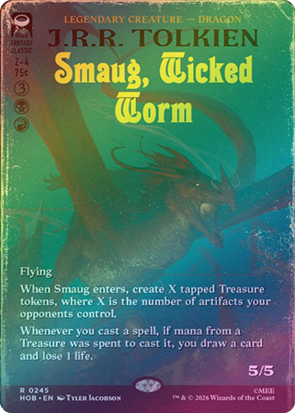 Smaug, Wicked Worm - Book Cover (Foil) (HOB) (Pre-Order)