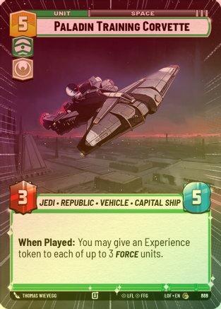 Paladin Training Corvette (Hyperspace) - 839 - Common (Foil)