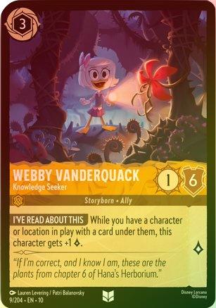 Webby Vanderquack (Knowledge Seeker) - 9/204 - Uncommon (Foil)