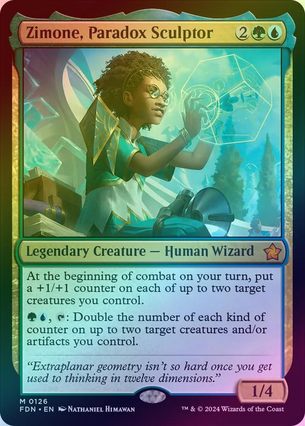Zimone, Paradox Sculptor (Foil) (FDN)