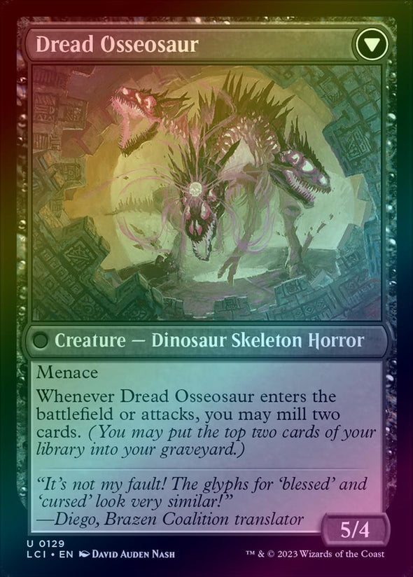 401 Games Canada - Visage of Dread // Dread Osseosaur (Foil) (LCI) 401 Games Canada - Visage of Dread // Dread Osseosaur (Foil) (LCI)