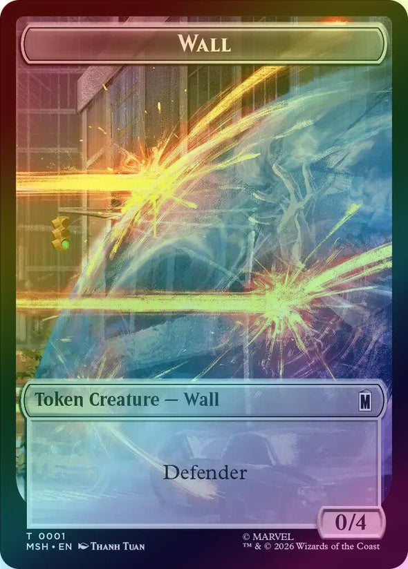 Wall // Moloid Token (Foil) (TMSH)
