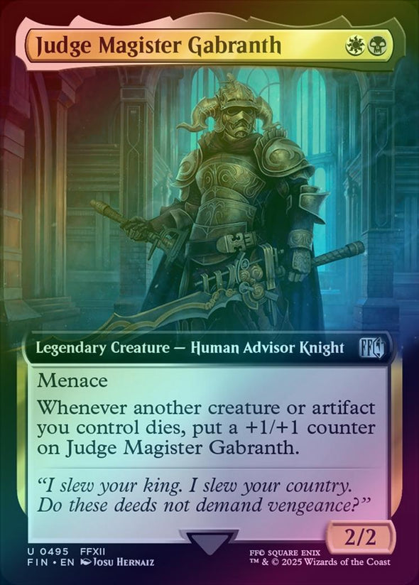 Judge Magister Gabranth - Extended Art (Foil) (FIN)