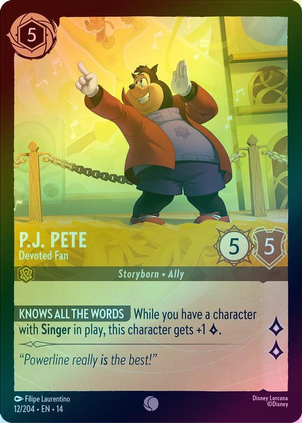 P.J. Pete (Devoted Fan) - 12/204 - Common (Foil)