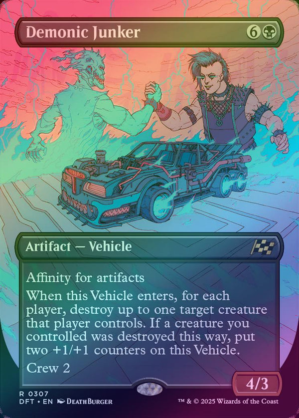 Demonic Junker - Borderless Revved Up (Foil) (DFT)