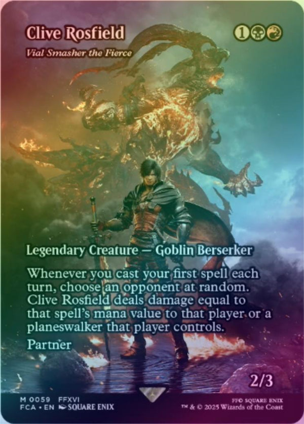 Clive Rosfield // Vial Smasher the Fierce - Borderless (Foil) (FCA)