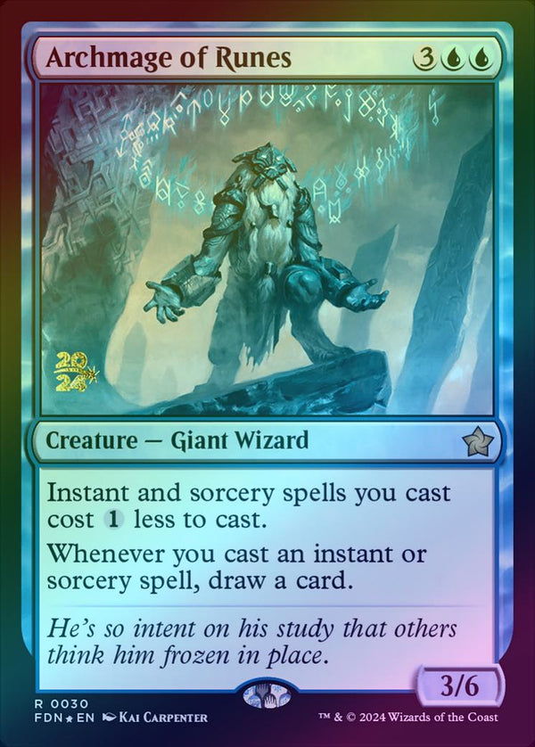 Archmage of Runes - Prerelease Promo (Foil) (PFDN)