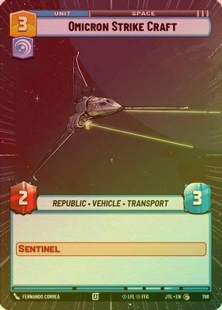 Omicron Strike Craft (Hyperspace) - 798 - Common (Foil)
