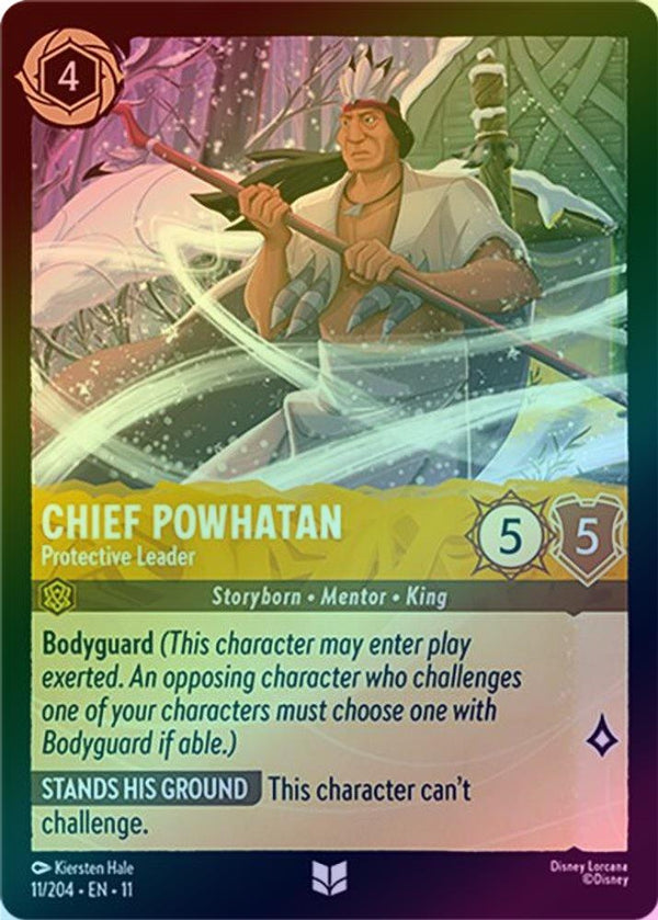 Chief Powhatan (Protective Leader) - 11/204 - Uncommon (Foil)