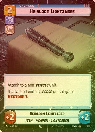 Heirloom Lightsaber (Hyperspace) - 793 - Common (Foil)