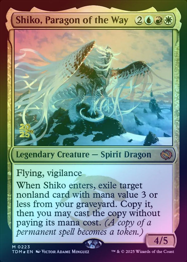 Shiko, Paragon of the Way - Prerelease Promo (Foil) (PTDM)