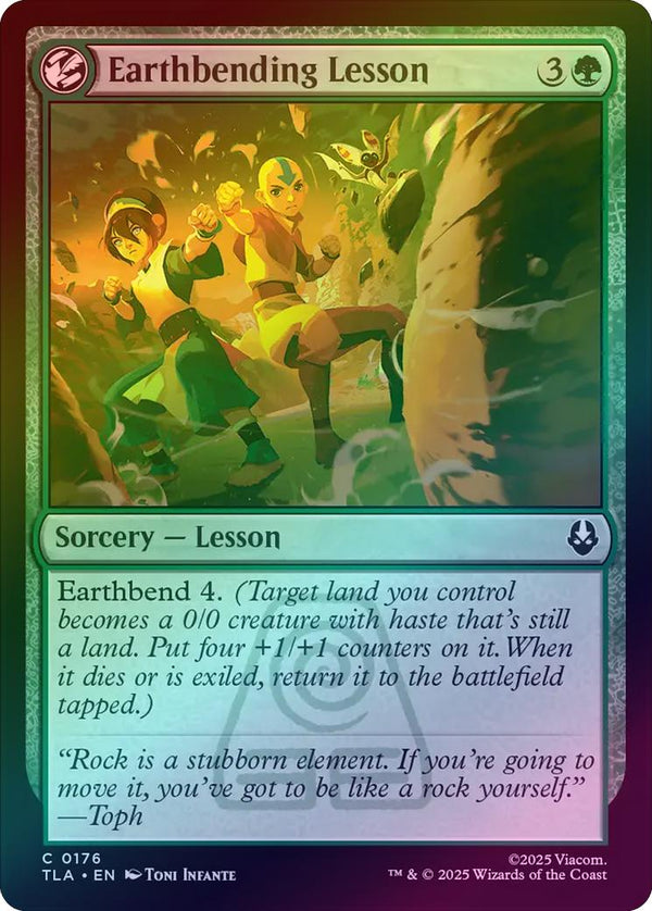Earthbending Lesson (Foil) (TLA)