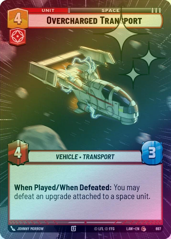 Overcharged Transport (Hyperspace Foil) - 697 - Common (Foil)