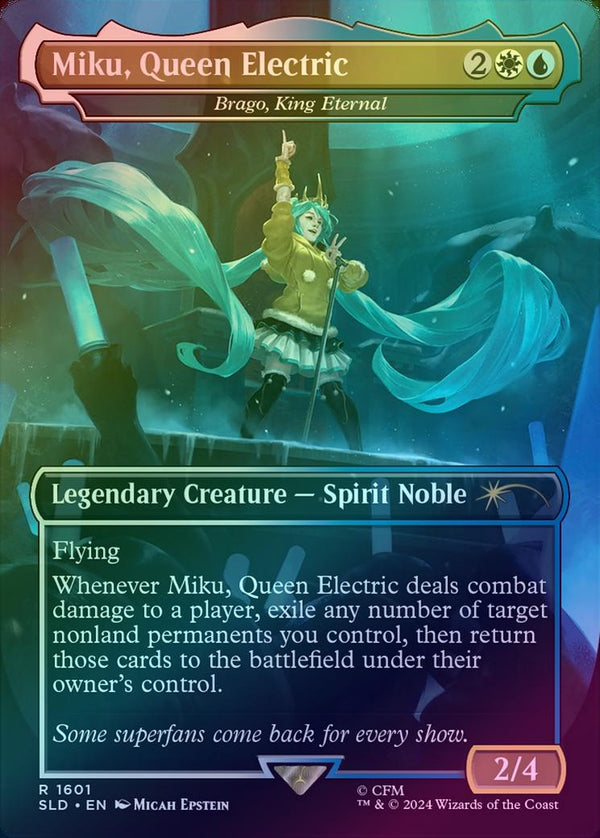 Miku, Queen Electric // Brago, King Eternal - Hatsune Miku: Winter Diva (Foil) (SLD)