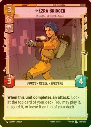 Ezra Bridger - Resourceful Troublemaker - 192/252 - Uncommon (Foil)