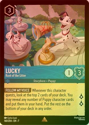Lucky (Runt of the Litter) - 160/204 - Rare (Foil)