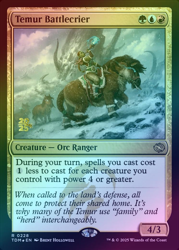 Temur Battlecrier - Prerelease Promo (Foil) (PTDM)