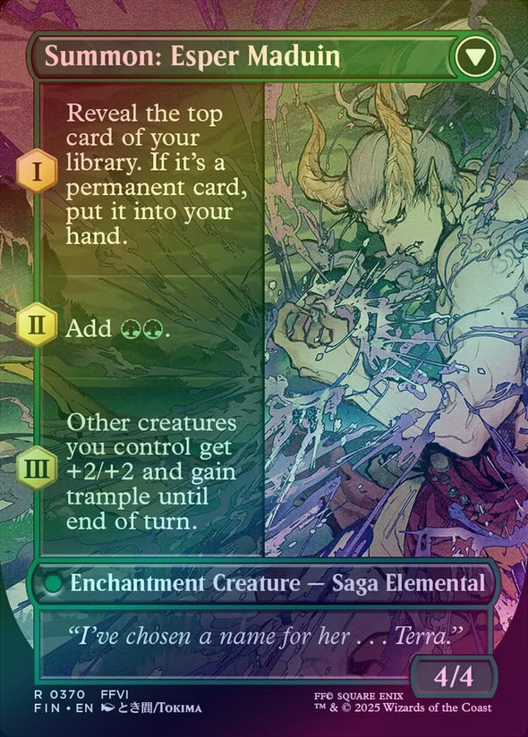 Esper Origins // Summon: Esper Maduin - Borderless (Foil) (FIN)
