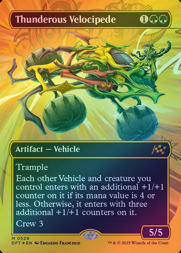 Thunderous Velocipede - Borderless Revved Up (First-Place Foil) (DFT)