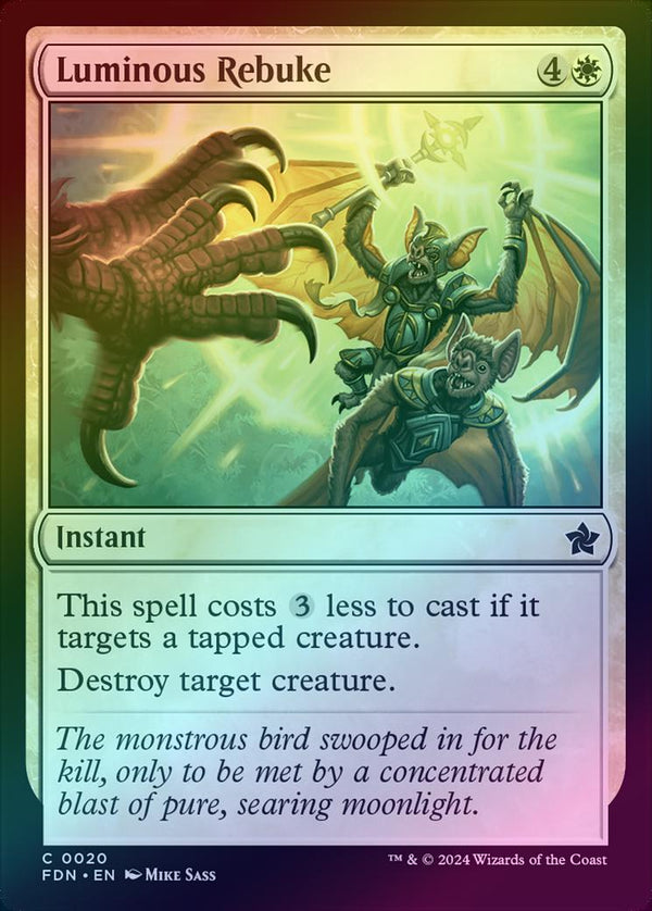 Luminous Rebuke (Foil) (FDN)
