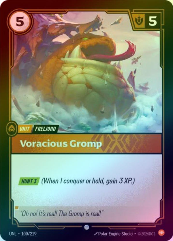 Voracious Gromp - 100/219 - Common (Foil)