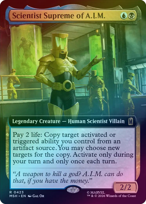 Scientist Supreme of A.I.M. - Extended Art (Foil) (MSH) (Pre-Order)