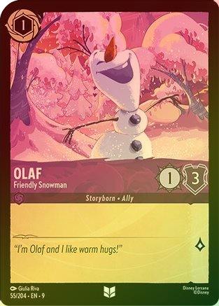 Olaf (Friendly Snowman) (Fabled Reprint) - 55/204 - Uncommon (Foil)