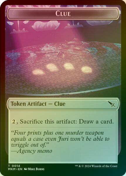 Clue (014) // A 0041 Token (Foil) (TMKM)