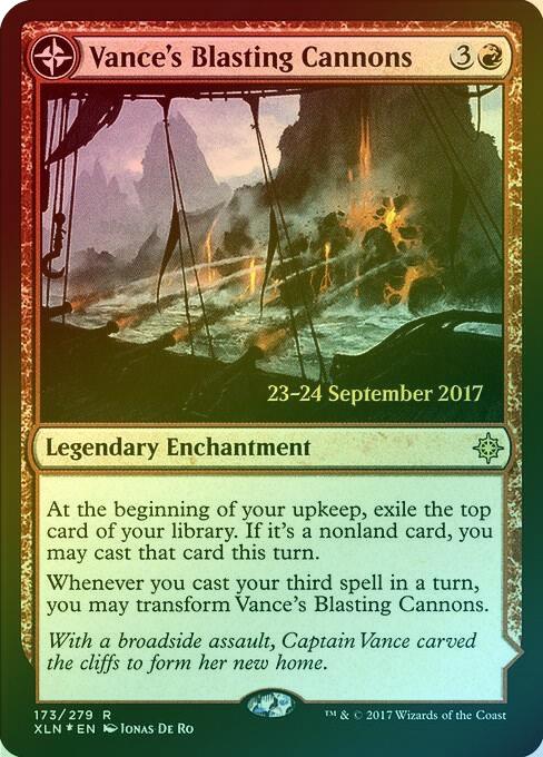 Vance's Blasting Cannons // Spitfire Bastion - Prerelease Promo (Foil) (PXLN)