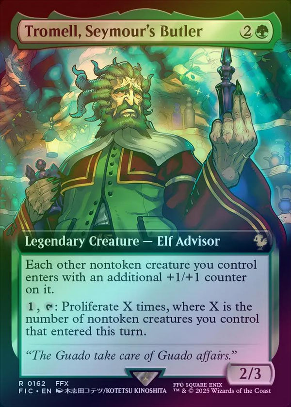 Tromell, Seymour's Butler - Extended Art (Foil) (FIC)