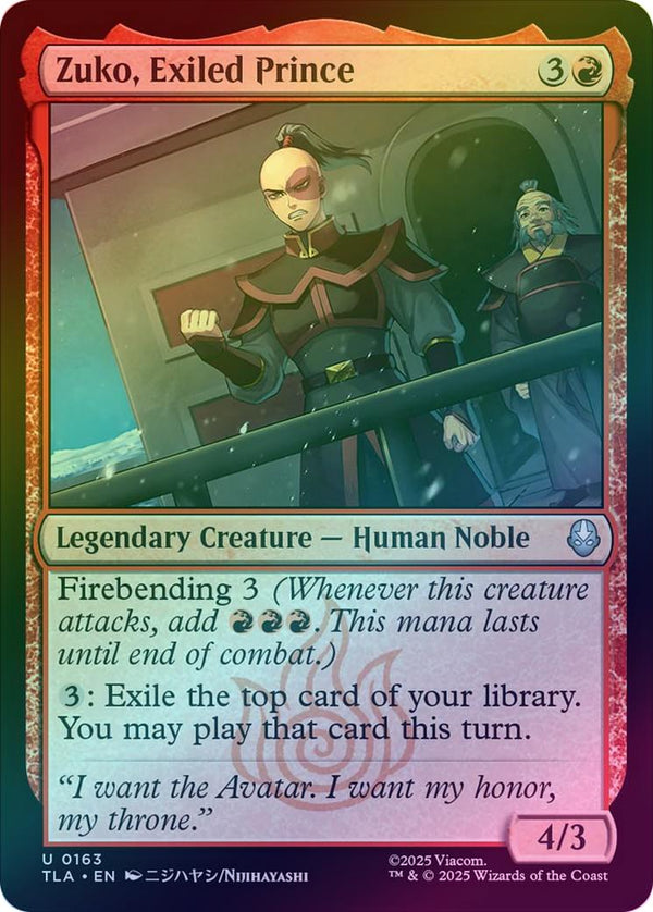 Zuko, Exiled Prince (Foil) (TLA)