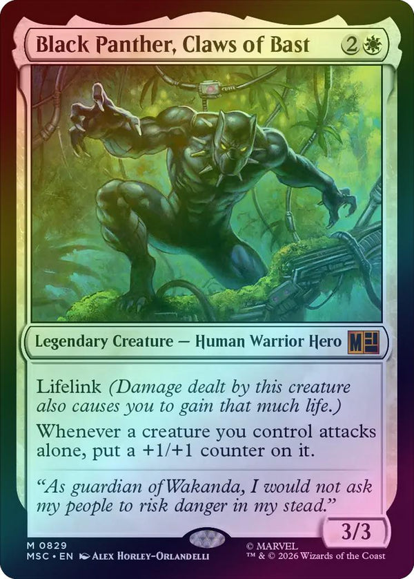 Black Panther, Claws of Bast (Foil) (MSC) (Pre-Order)