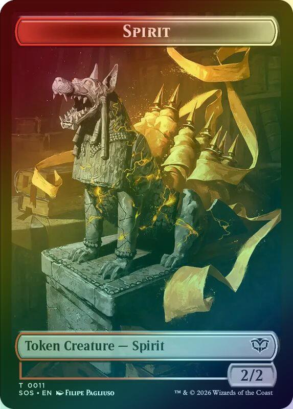 Inkling (007) // Spirit (011) Token (Foil) (TSOS)