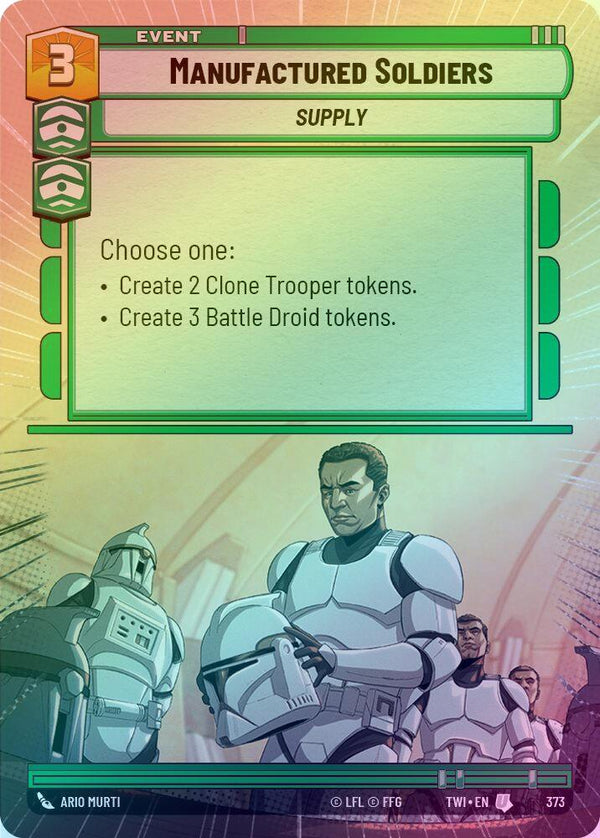 Manufactured Soldiers (Hyperspace) - 373 - Uncommon (Foil)