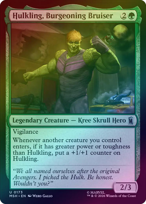 Hulkling, Burgeoning Bruiser (Foil) (MSH) (Pre-Order)