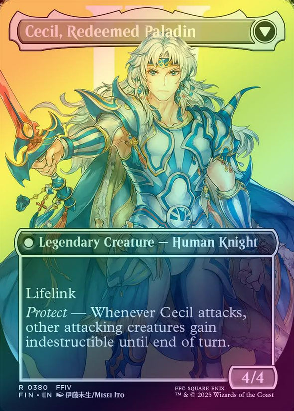 Cecil, Dark Knight // Cecil, Redeemed Paladin - Borderless (Foil) (FIN)