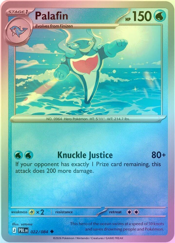 Palafin - 022/084 - Uncommon - Reverse Holo
