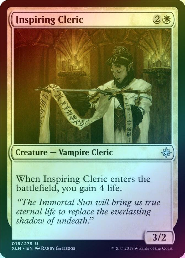 Inspiring Cleric (Foil) (XLN)