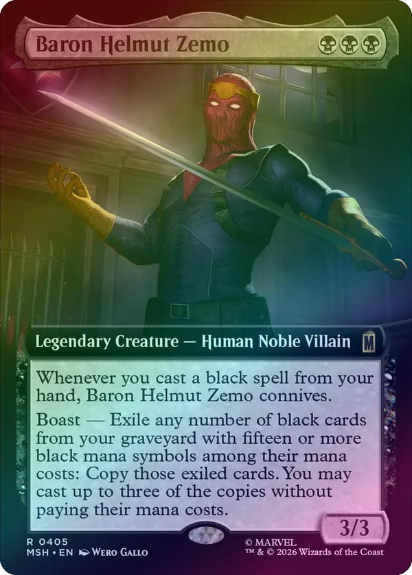 Baron Helmut Zemo - Extended Art (Foil) (MSH) (Pre-Order)