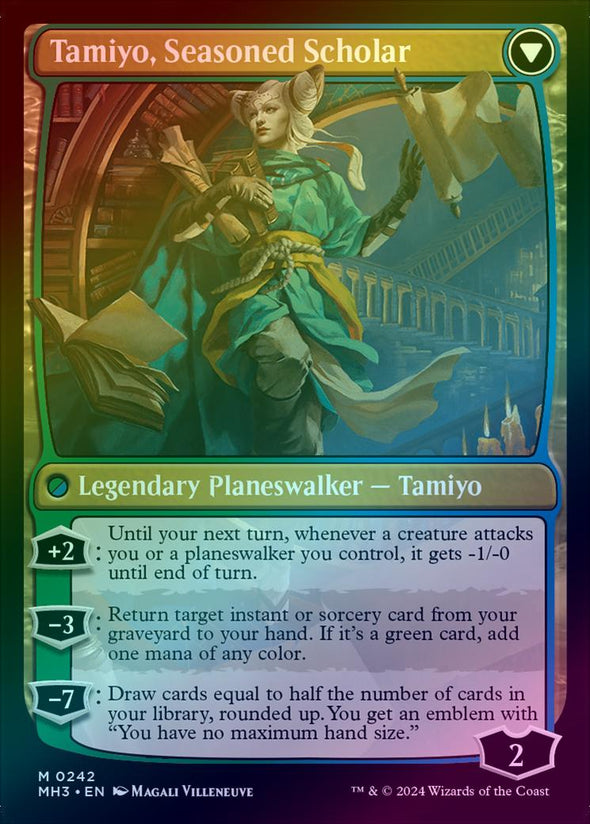 Tamiyo, Inquisitive Student // Tamiyo, Seasoned Scholar (Foil) (MH3)