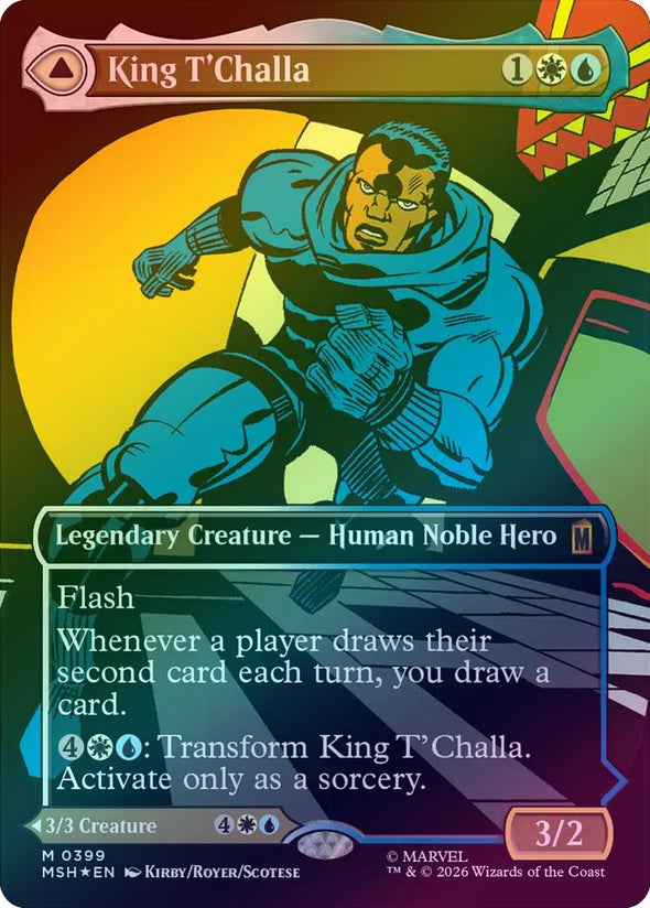 King T'Challa // Black Panther, Hope Enduring - Borderless Classic Comic (Foil) (MSH) (Pre-Order)