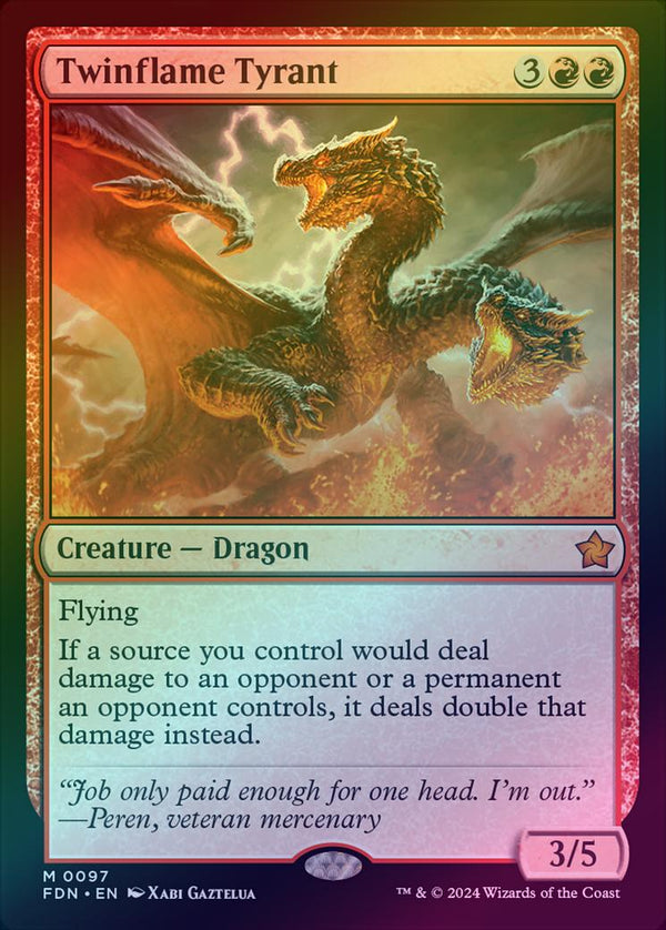 Twinflame Tyrant (Foil) (FDN)