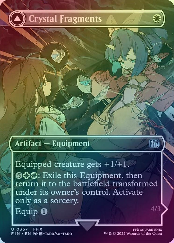 Crystal Fragments // Summon: Alexander - Borderless (Foil) (FIN)