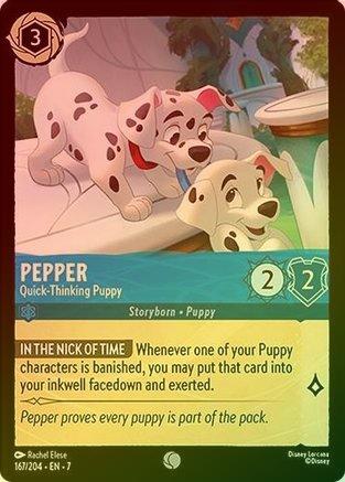 Pepper (Quick-Thinking Puppy) - 167/204 - Common (Foil)